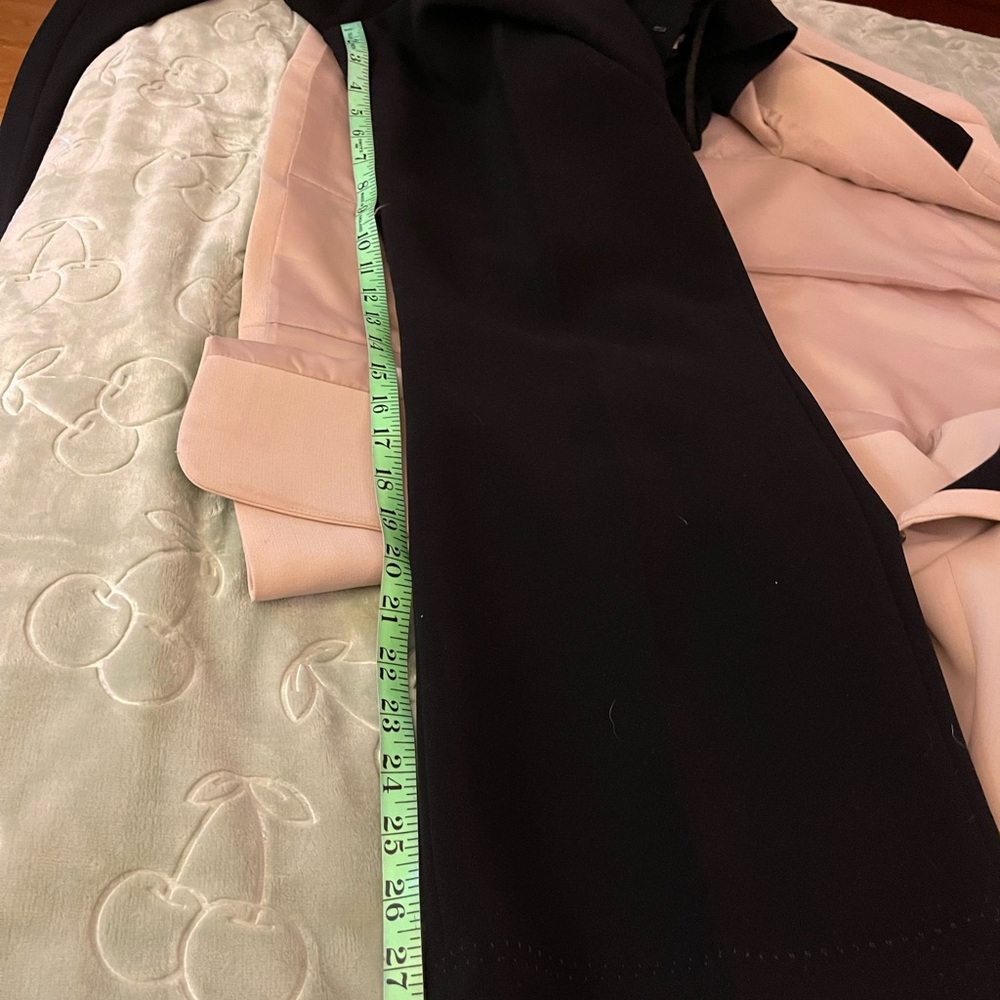 Two-Tone Black and Beige Tailored Women's Pants